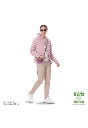 Chaqueta Acolchada Para Mujer Colorfull Pro Rosada
