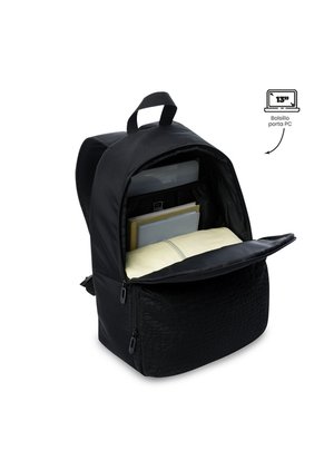 Morral Universitario Palencia Porta PC 13" Negro Mujer