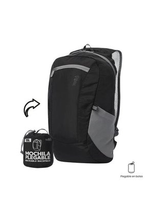 Morral Plegable Ligero Troker Mediano Negro