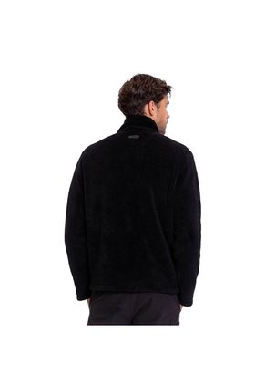 Buzo Para Hombre Marquez Sherpa Cuello Alto Negro