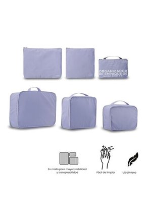 Organizador De Viaje Packing Cube X 6 Morado