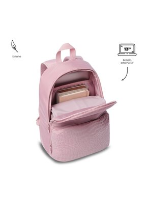 Morral Universitario Palencia Porta PC 13" Rosado Mujer