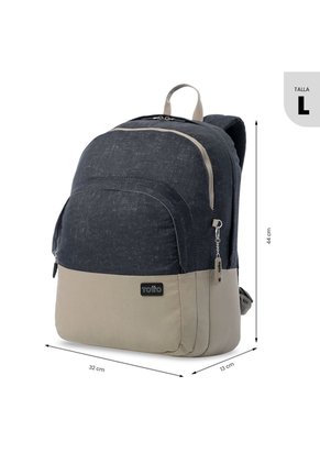 Morral Universitario Toluca 2.0 Porta PC 16" Negro Mujer