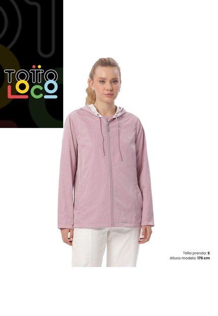 Chaqueta Doble Faz Para Mujer Baccat Morada/Blanca