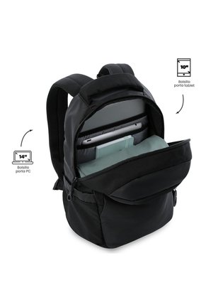 Morral Universitario Steif Nara Porta PC 14" Negro Unisex