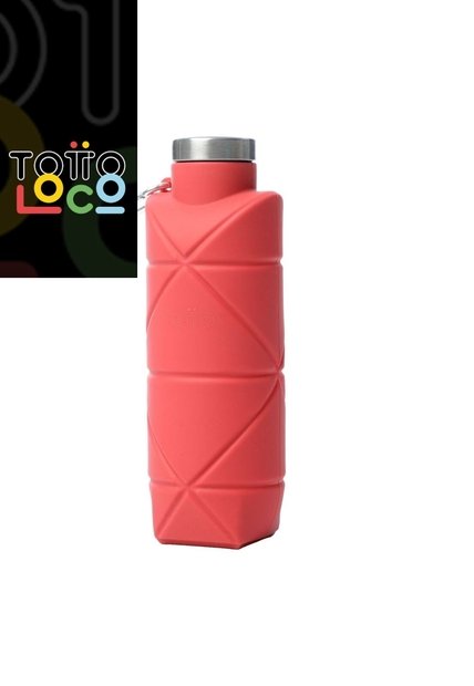 Botilito Plegable Origami 650 Ml Rojo