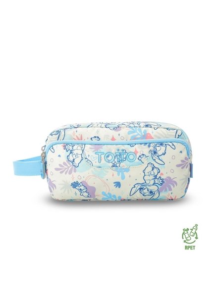 Cartuchera Multiuso Agapec Stitch Grande Blanca Mujer