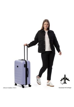 Maleta De Bodega 23 Kg Harbor Morado Para Mujer Totto