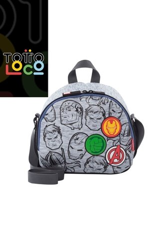 Lonchera Con Aislamiento Térmico Super Avengers Gris Totto