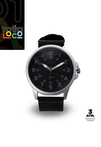 Reloj Analógico Ticker 2.0 Color Negro Totto