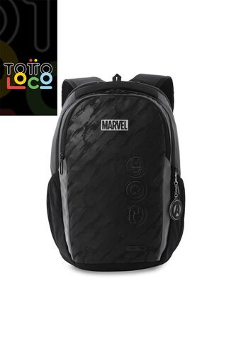 Morral Para Hombre Marvel Black Mediano Negro Totto