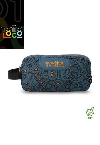 Cartuchera Multiuso Escuadra Grande Azul Hombre Totto