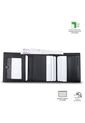 Billetera Para Hombre Saffiano Aqi Con RFID Blocker Negra de Totto