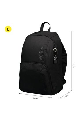 Morral Universitario Ometto Negro Unisex Con Organizador