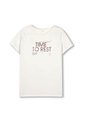 Camiseta Estampada Para Mujer Prime Manga Corta Blanca de Totto