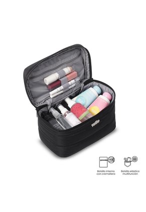 Cosmetiquera Multiuso Moxi Grande Negra