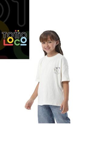 Camiseta Para Niña Twinkie 1 Color Blanca Totto