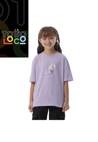 Camiseta Para Niña Twinkie 5 Color Morada Totto