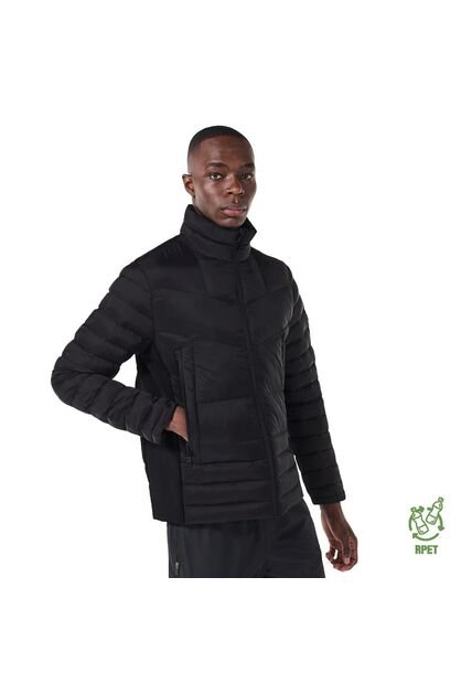 Chaqueta Acolchada Para Hombre Palmero Con Strap Negra