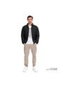 Chaqueta Acolchada Cuello Alto Coloro Negro Para Hombre de Totto