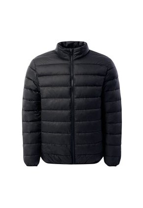 Chaqueta Acolchada Cuello Alto Coloro Negro Para Hombre