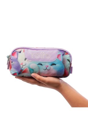 Cartuchera Escolar Pequeña Para Mujer Sobre Blanca