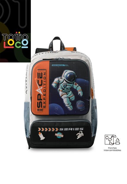 Morral Para Niño Gemini Grande Gris