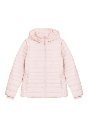 Chaqueta Acolchada Para Mujer Chalina 2 En 1 Rosada