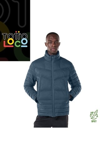 Chaqueta Acolchada Para Hombre Palmero Con Strap Azul Totto