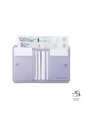 Billetera Mujer Texture Pequeña Con RFID Blocker Morada de Totto