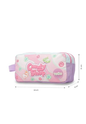 Cartuchera Escolar Grande Para Niña 2 Cuerpos Lotso Gummy Rosada