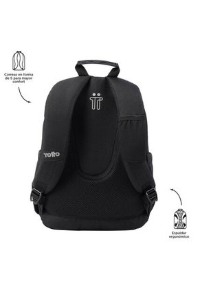 Morral Juvenil Porta PC 14" Acuarela Negro