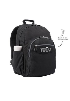 Morral Juvenil Porta PC 14" Acuarela Negro