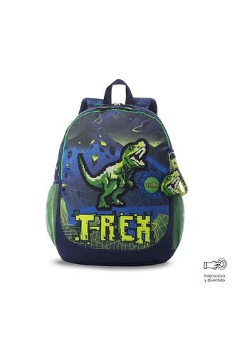 Morral Para Niño Digisaurio Grande Color Azul Totto