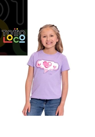 Camiseta Para Niña Proyect Color Morada Totto