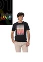 Camiseta Estampada Para Hombre Primen Manga Corta Negra de Totto