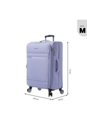 Maleta De Viaje Mediana 360 Liviana Morada