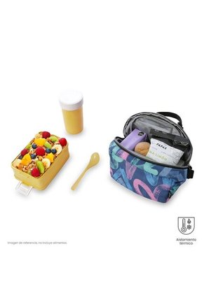 Lonchera Térmica Para Mujer Borrador Mediano Azul