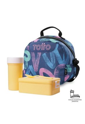 Lonchera Térmica Para Mujer Borrador Mediano Azul