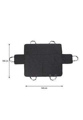 Protector De Carro Para Mascotas Silla Trasera Ride Negro