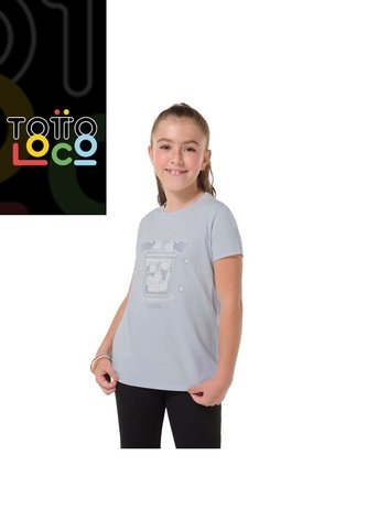 Camiseta Para Niña Proyect Gris Totto