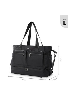 Bolso Para Mujer Maxi Tote Grande Porta PC 16" Negro