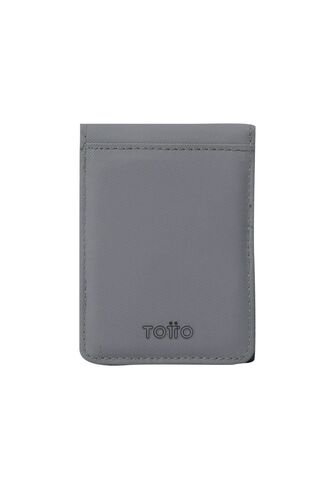Billetera Dual Grande Con RFID Blocker Gris Totto