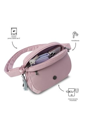 Bolso Para Mujer Corneana Tipo Crossbody Pequeño Morado