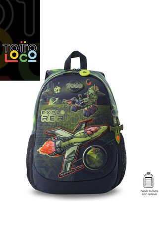 Morral Para Niño Explorer Ship Grande Verde Totto