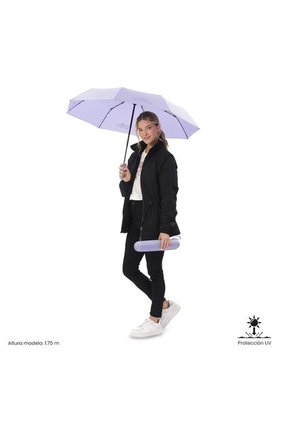 Sombrilla Mediana Aurora Con Filtro UV Morada