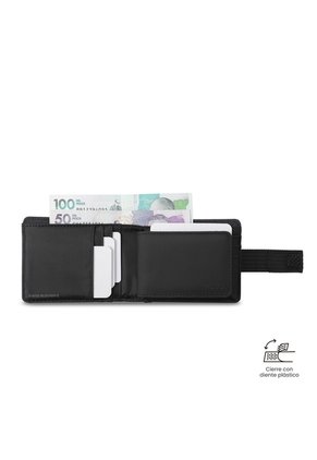 Billetera Hombre Gobi Pequeña Con RFID Blocker Azul