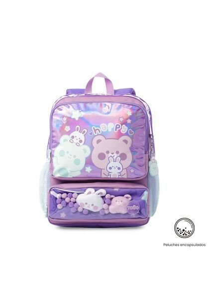 Morral Para Niña Friends Party Mediano Color Morado