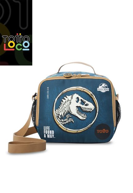 Lonchera Térmica Para Niño Jurassic World Territory Grande Azul