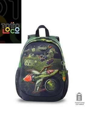 Morral Para Niño Explorer Ship Mediano Verde